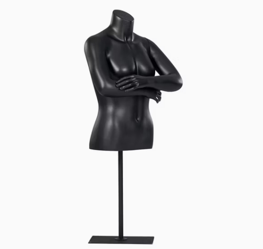 Custom Fiberglass Upper-Body Female Mannequin